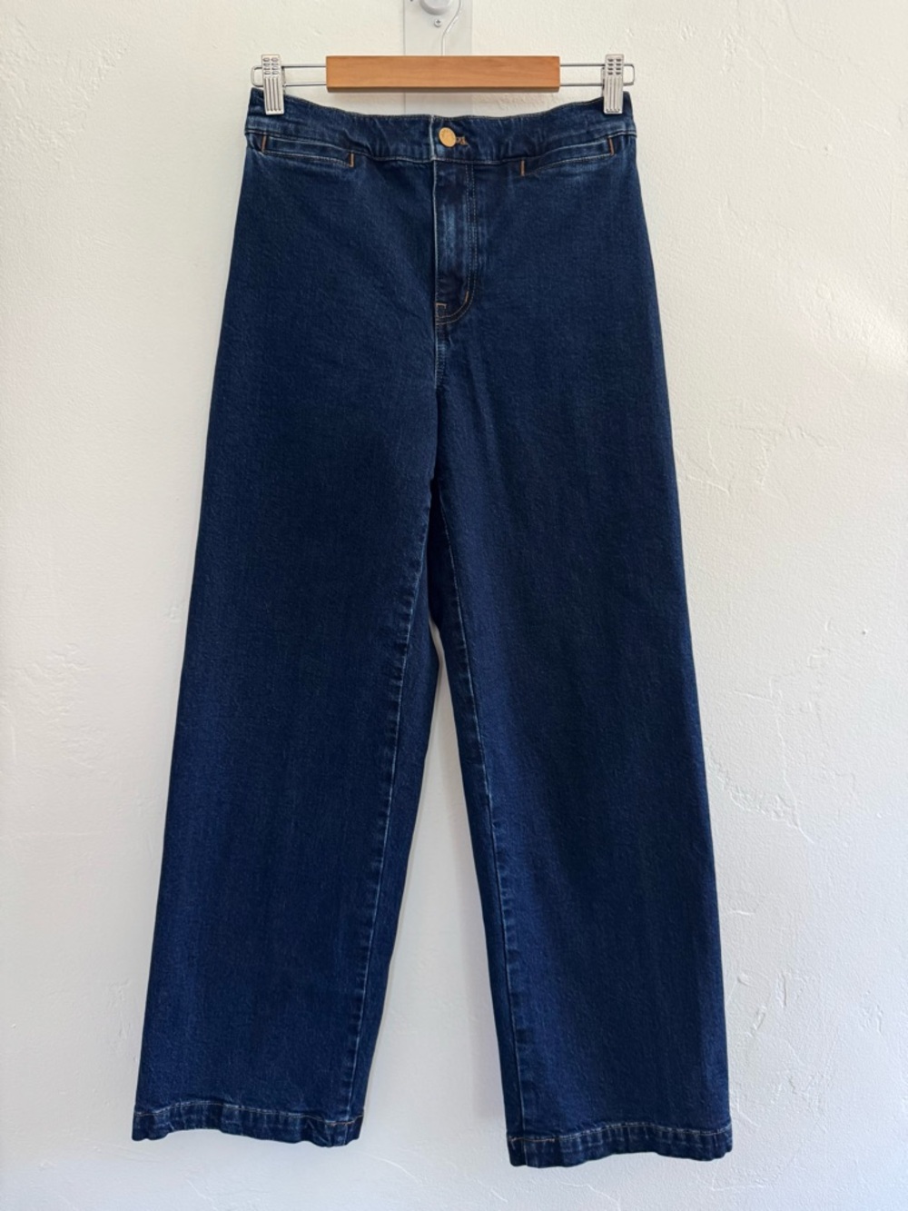 Madewell The Emmett Wide-Leg Jean: Welt Pocket Edition Leffers Wash Stretch - Picture 4 of 15